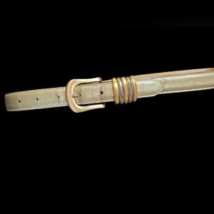 Riki Designs Gold and Silver Women's Belt Size Small